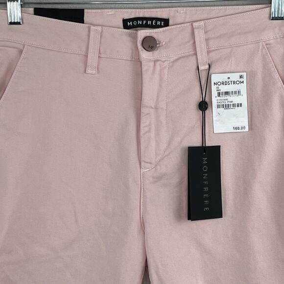 Monfrère Cruise Flat Front Chino Golf Shorts Pastel Pink Sizes 32, 36, 38 NWT - Picture 6 of 13